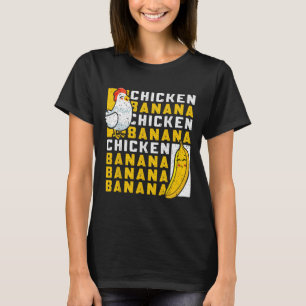 Kip En Nana Dansen Grappig Fruit Meme Voor Vrouwen T-shirt
