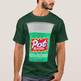 Kip- en paddenstoel Stationair ontwerp T-shirt