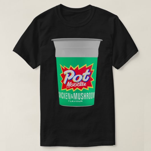 Kip- en paddenstoel Stationair ontwerp T-shirt (Design voorkant)