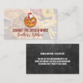Kip en Peppers Logo | gebakken kip Visitekaartje (Voorkant / Achterkant)