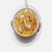 Kip en rijst keramisch ornament (Rechts)