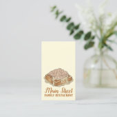 Kip en Wafels PA Dutch Amish Restaurant Eten Visitekaartje (Staand voorkant)