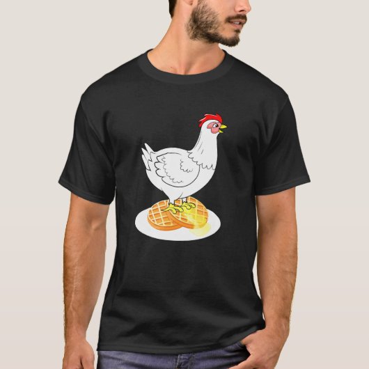 Kip En Wafels T-shirt (Voorkant)