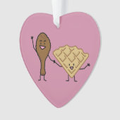 Kip en Waffles - Amerikaanse en zuidelijke kooktoe Ornament (voorkant)