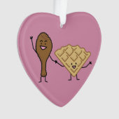 Kip en Waffles - Amerikaanse en zuidelijke kooktoe Ornament (voorkant)