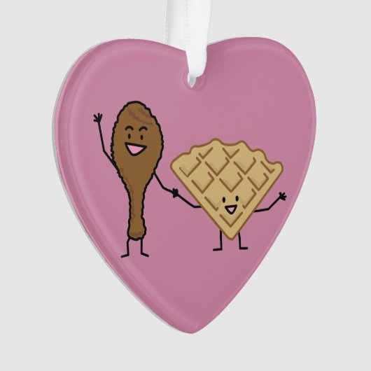 Kip en Waffles - Amerikaanse en zuidelijke kooktoe Ornament (voorkant)