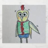 Kip Eten en Drinken Label Set Likeurfles Etiket (Enkel label)