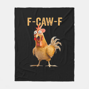 Kip F-Caw-F Grappig Trendy Fleece Deken