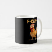 Kip F-Caw-F Grappig Trendy Koffiemok (Voorkant rechts)