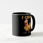 Kip F-Caw-F Grappig Trendy Mok (Voorkant rechts)