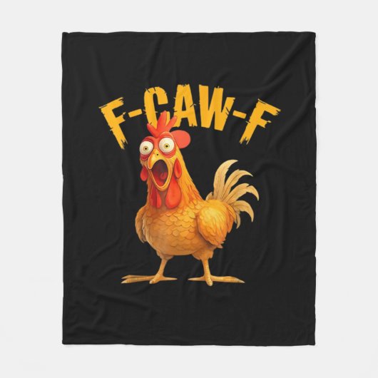 Kip F-Caw-F Klassiek Koel Uniek Fleece Deken (Voorkant)