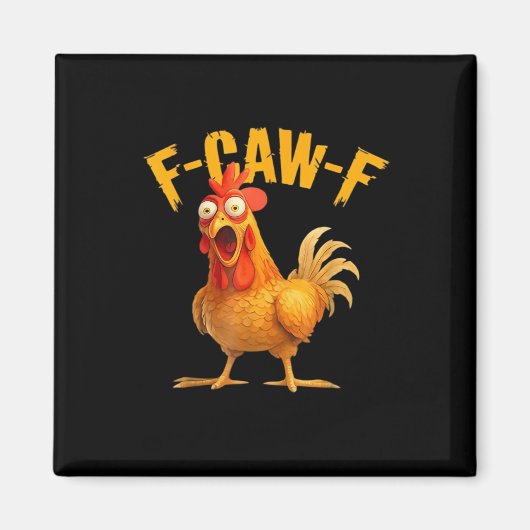 Kip F-Caw-F Klassiek Koel Uniek Magneet (Voorkant)