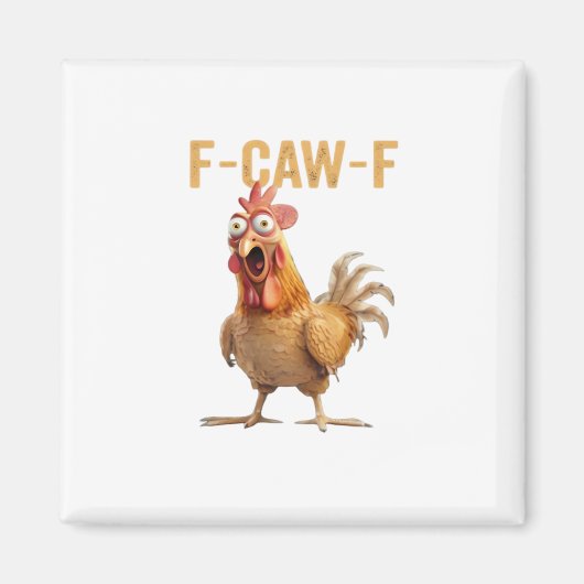 Kip F-Caw-F Klassiek Magneet (Voorkant)