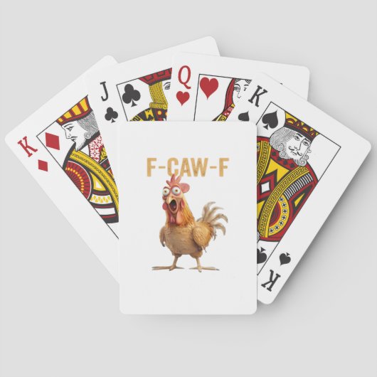 Kip F-Caw-F Klassieker Pokerkaarten (Achterkant)