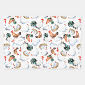 Kip familie boerderij inpakpapier vel (Voorkant 2)