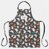 Kip familie boerderij Monogram Schort (Voorkant)