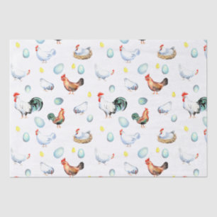 Kip familie boerderij weefsel papier