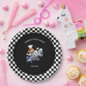 Kip familie Cookout Aangepast Papieren Bordje (Feest)