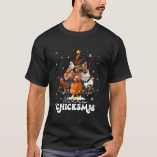 Kip Fijne Kippentijd Kerstman T-shirt