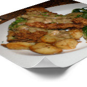 Kip Fried Steak. Poster (Hoek)