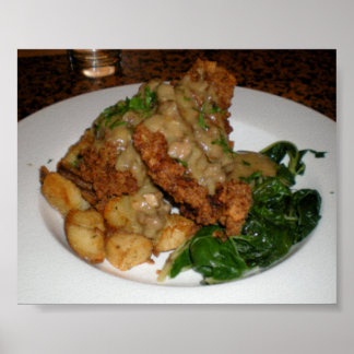 Kip Fried Steak. Poster