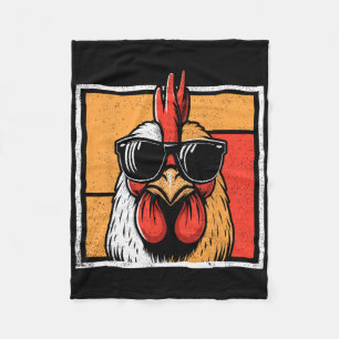 Kip Funny Rooster Boer Kippen Fath Fleece Deken