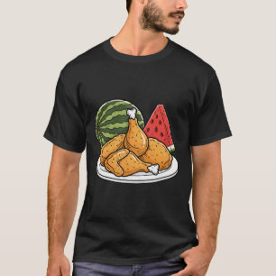 Kip, Gebakken Kip En Watermeloen Picknick Sfeer T-shirt