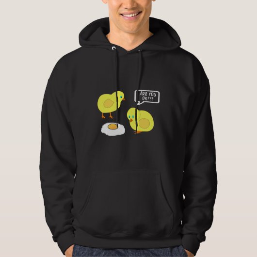 Kip-gekraakte eieren hoodie (Voorkant)