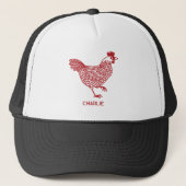 Kip gepersonaliseerd trucker pet (Voorkant)