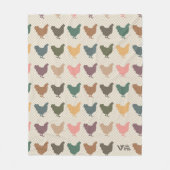 Kip Gift Deken, Gezellige Kip Liefhebber Gooi Fleece Deken (Voorkant)
