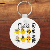 Kip Gone Wild Sleutelhanger (Voorkant)