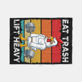 Kip Gym Gewichtstraining Eet Trash Lift Zwaar Fleece Deken (Voorkant (Horizontaal))