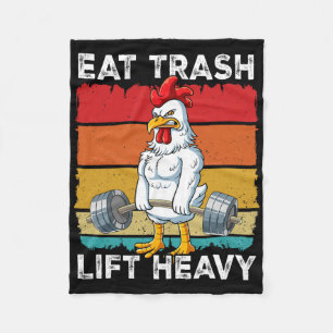 Kip Gym Gewichtstraining Eet Trash Lift Zwaar Fleece Deken