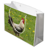 kip, haan, dier, vogel, boerderij, landbouw, groot cadeauzakje (Achterkant Gekanteld)