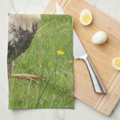 kip, haan, dier, vogel, boerderij, landbouw, theedoek (Quarter Fold)