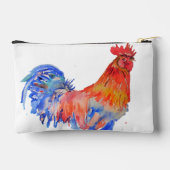 Kip Haan Vogel Jongens Naam Blauw Rood Etui (Achterkant)