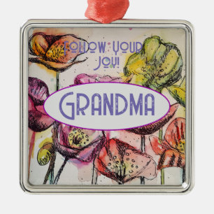 Kip Haan Waterverf Oma Naam Decoratie