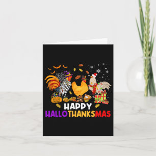 Kip Halloween Gelukkig Hallothankmas Herfst Chris Kaart