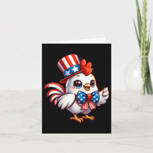 Kip Happy 4 juli Onafhankelijkheidsdag Mannen Vrou Kaart