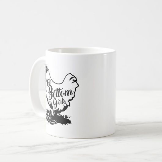 Kip Hen Fat Bottom Egg Coffee Mok (Voorkant links)