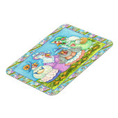 KIP HEN PARTIJ, LAND FEATHERED VRIENDEN Grappig Magneet (Linkerzijde)