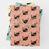 Kip Hen Running Design Wrapping Paper Sheets (In situ)