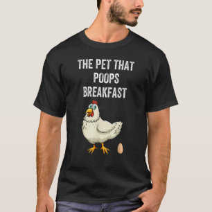 Kip Het Huisdier Dat Ontbijt Poept Dier 1 T-shirt