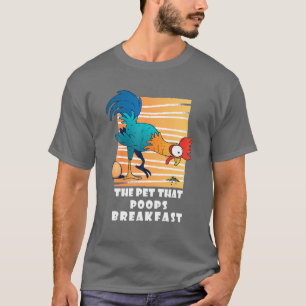 Kip het huisje dat poops doorboren, grappige cadea t-shirt