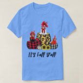 Kip Het is Herfst Y'all Leopard Pumpkin Autumn Tha T-shirt (Design voorkant)