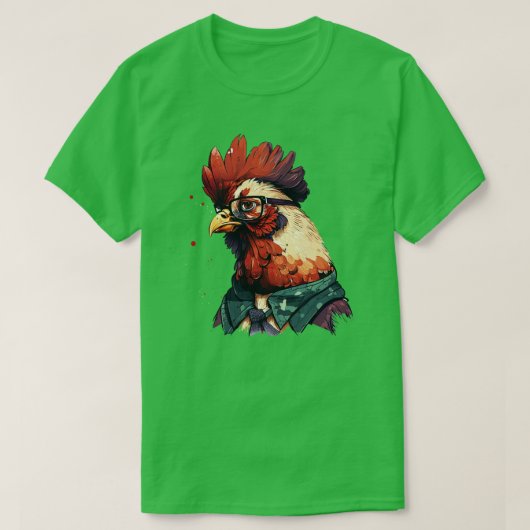 Kip Hipster 3 T-shirt (Design voorkant)