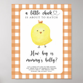 kip - hoe groot is mama's buik spel poster