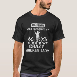 Kip houden moeders vrouwen gek kip dame t-shirt