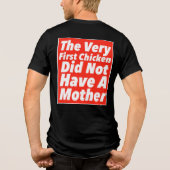 Kip Humor Print Nieuwigheid Tri-Blend Shirt (Achterkant)