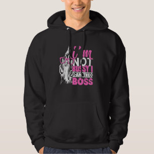 Kip ik ben niet Bossy ik ben de baas Hoodie